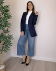Blazer Deluxe azul raya diplomática