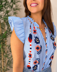 Blusa volantes Etnia