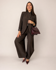Blazer Cruzada Marrón