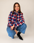 Chaqueta Tweed Tricolor