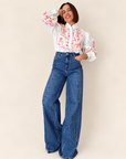 Pantalón Denim Palazzo