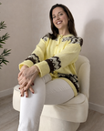 Cardigan vainilla de rombos