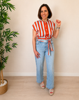 Blusa Capri Rayas