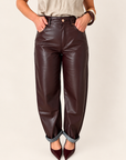 Pantalón Polipiel Granate