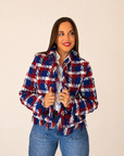 Chaqueta Tweed Tricolor