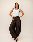 Pantalón Globo Marrón