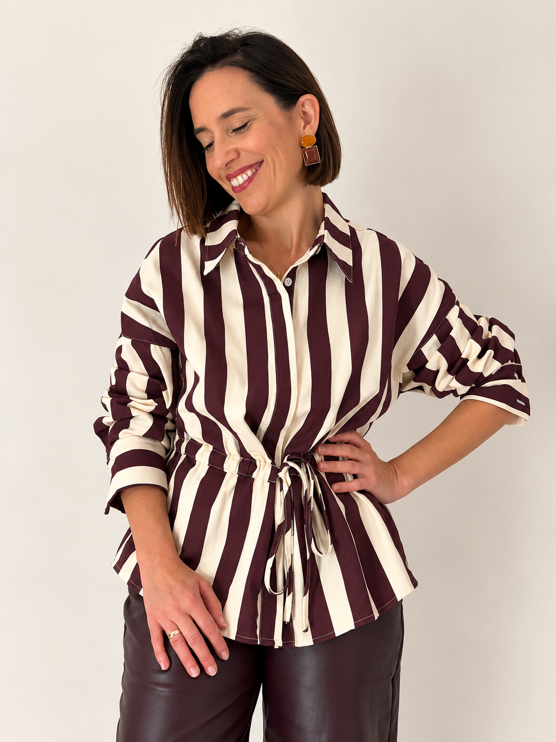 Sobrecamisa Denim Rayas