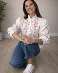 Blusa Boho Chic Bordada