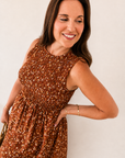 Vestido Floral Teja