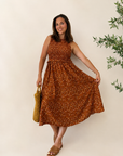 Vestido Floral Teja