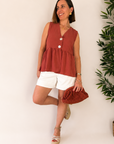 Top Peplum Nácar